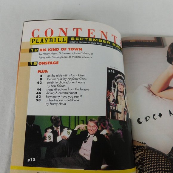 LOT Kiss Me Kate Playbill Note September 2001 Burke Moses Carolee Carmello - Picture 4 of 12